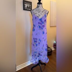 Rampage Lavender Floral Slip Dress